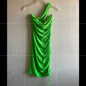 Neon Ruched dress